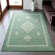 Scandinavian Green Wool Rug